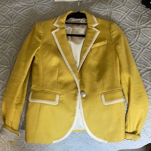 Banana Republic Chartreuse Yellow blazer